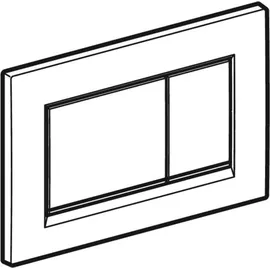 Geberit Sigma30 Betätigungsplatte für 2-Mengen-Spülung mattchrom-lackiert/hochglanz-verchromt 115.883.JQ.1