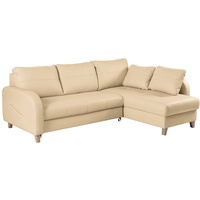 Ecksofa Compact Leder Beige