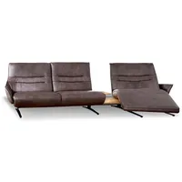 himolla Ecksofa Karlsfeld Leder Braun Dunkelbraun