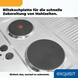 GGV Exquisit KS85-VU-090E Kühlschrank (75 l, 843 mm hoch, Weiß)