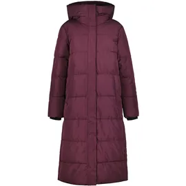 ICEPEAK Steppmantel "ADDIA", Damen, Gr. 48, lila (plum), Steppware, Obermaterial: 100% Polyester. Futter: 100% Polyester. Wattierung: 100% Polyester, sportlich, Basic knielang, Langarm abgerundeter Saum mit Windstopper, Mäntel, mit Markenlederpatch am Oberarm