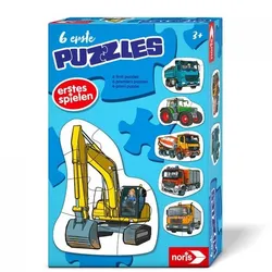 Noris Spiele - 6 erste Puzzles – Fahrzeuge