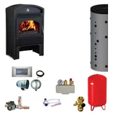 EuroTeplo wasserführender Kaminofen | Valencia - Set | 18 kW