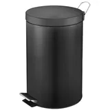 Proregal Runder Tretabfallsammler 12 l Schwarz