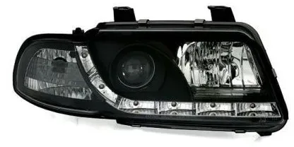 Kristallscheinwerfer für Audi A4 Dayline (1995–1998) - schwarz