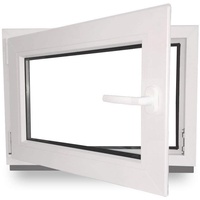 Kellerfenster - Kunststoff - Fenster - weiß - BxH: 115 x 60 cm - 1150 x 600 mm - DIN Links - 3 fach Verglasung - 60 mm Profil