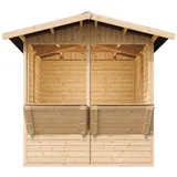 TIMBELA Marktbude 2,53 x 2,63 m Beige