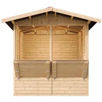 TIMBELA Marktbude 2,53 x 2,63 m Beige