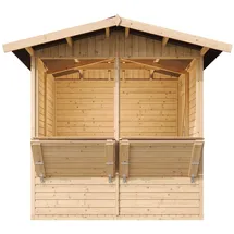 TIMBELA Marktbude 2,53 x 2,63 m Beige