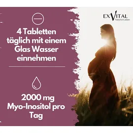 Exvital Inositol mit Folsäure Tabletten 180 St.