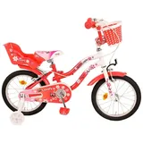 T&Y Trade 16 Zoll Kinder Mädchen Fahrrad Kinderfahrrad Rad Bike LOVELY ROT 1693 - Weiß