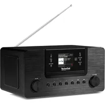 TechniSat DIGITRADIO 570 CD IR – Stereo DAB+ Internetradio (CD-Player, WLAN, UKW, Bluetooth-Audiostreaming, Spotify, USB, Wecker, Wifi Streaming, AUXin, Equalizer, Fernbedienung, 2 x 5 Watt) schwarz
