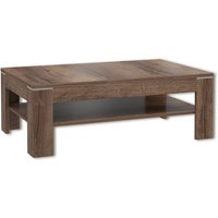 Forte Couchtisch Savoy mit Ablage, Holzwerkstoff, Schlammeiche, 120 x 43 x 75 cm