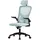 ML-Design Bürostuhl ergonomisch, Blau aus Mesh, mit Verstellbarer Kopfstütze, Armlehnen, Lendenwirbelstütze, Wippfunktion,