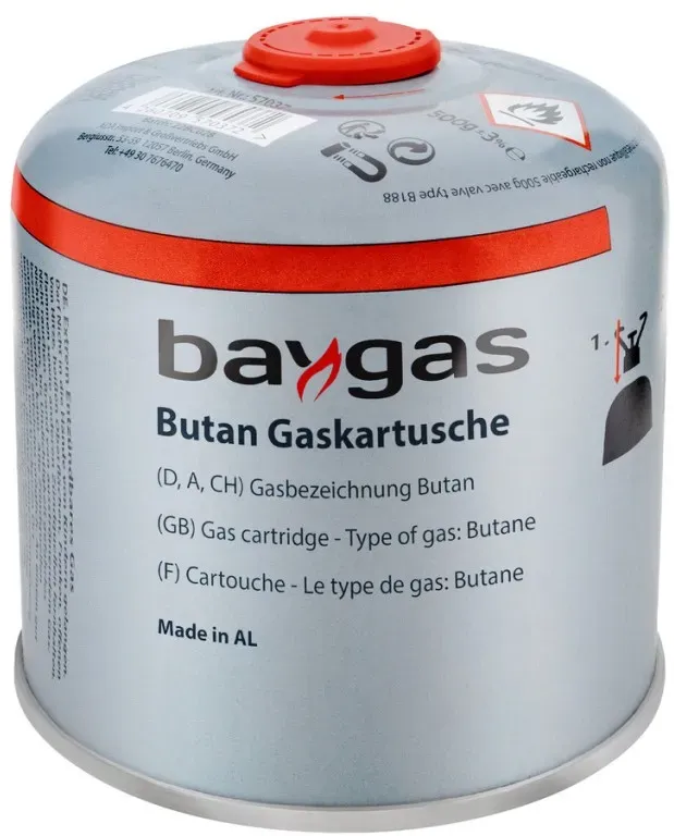 Butangas Schraubkartusche 500g EN417 Gaskartusche