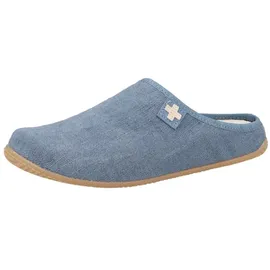 Living Kitzbühel Pantoffel Schweizer Kreuz Blau 45