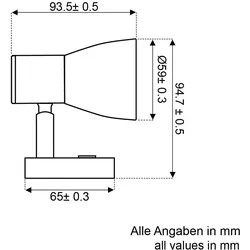 LED Wandleuchte dimmbar