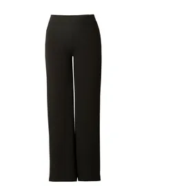 Base Level Curvy "Arah", Damen, Gr. 48, Länge 32, schwarz, Web, Obermaterial: 97% Polyester, 3% Elasthan, unifarben, loose fit extralang, Hosen Treggings, mit elastischem Bund