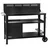 BBQ-Toro Grilltisch 125 x 57 x 104 cm Stahl schwarz