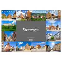 Calvendo Ellwangen Impressionen (Wandkalender 2026 DIN A4 quer), CALVENDO
