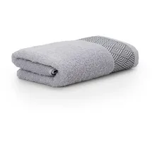 Möve Geometry Handtuch 50 x 100 cm silber