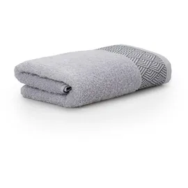 Möve Geometry Handtuch 50 x 100 cm silber