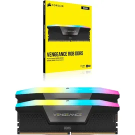 Corsair Vengeance RGB DDR5-6000 32GB Kit (2x16GB) CL36 Schwarz CMH32GX5M2E6000C36