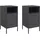 vidaXL Nachtschrank 2 Stk. 36 x 39 x 68 cm Schwarz