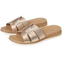 SKECHERS Damen Desert KISS Low Peak Look Schiebe-Sandalen, Gold, 41 EU