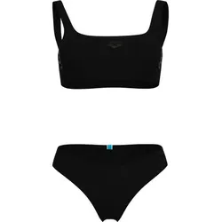 ARENA Damen Badeanzug WOMENS TEAM STRIPE BIKINI, BLACK, XS