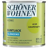 SCHÖNER WOHNEN-Farbe Home Buntlack 2448.0375.6129 (Limettengrün, 375 ml, Glänzend)