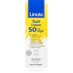 Linola Sun Lotion SPF50 Sonnencreme für trockene bis atopische Haut 100 ml