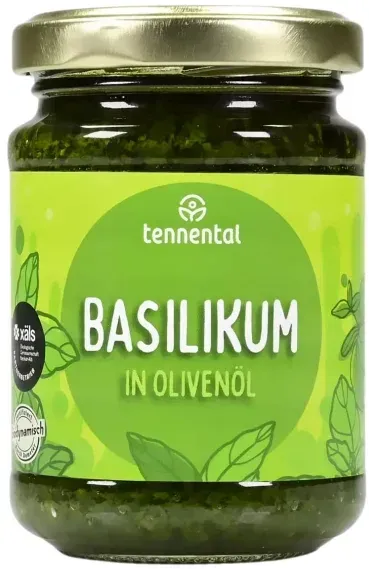 Tennental Basilikum in Olivenöl Kräuterwürze demeter