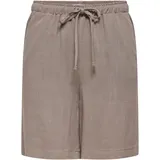 Only ONLSIESTA MW PULL-UP LIN BL Shorts Braun XS