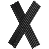 Trinkhalme, Kunststoff Mehrweg (6x200mm) - schwarz (135 Stk.)