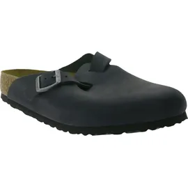 Birkenstock Boston Nubukleder geölt schwarz 44