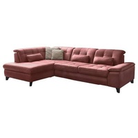 Beldomo Speed Ecksofa, Dunkelrot, Leder, Echtleder, Anilinleder, Nubukleder, 4-Sitzer, Ottomane links, nicht einzeln stellbar, Eckteil, L-Form, 309x211 cm, Goldenes M, erweiterbar, Typenauswahl, Bettkasten erhältlich, Fußauswahl, Lederauswahl, planbar, Sitzqualitäten, seitenverkehrt Bettfunktion Hocker Rückenfutter, individuell Armteil rechts, Wohnzimmer, Sofas & Couches, Wohnlandschaften, Ecksofas