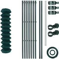 ESTEXO Gartenzaunset Gartenzaun 1x15 m Zaunset Drahtzaun Maschendraht Zaunrollenset