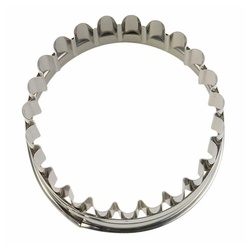 STÄDTER Ausstechform Linzer Außenring Ø 6.5 cm, Edelstahl silberfarben