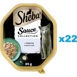 Sheba Sauce Collection Nassfutter mit Kalbfleisch 22 x 85 g