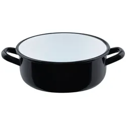 Riess Zwerge Kasserolle mit Bördel ⌀14cm 0,75L Riesen und Zwerge Emaille