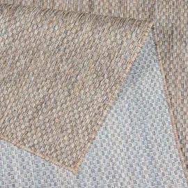 Sanat Melissa Outdoor Teppich Wetterfest - Balkon Teppich Wasserabweisend - Teppich für den Innen und Außenbereich, Terrasse, Garten, Wohnzimmer oder Küche - Beige, 80x150 cm