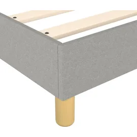vidaXL Boxspringbettgestell 80 x 200 cm Hellgrau