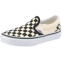 Vans Classic On Turnschuhe Ohne Schnürsenkel Checkerboard Black /