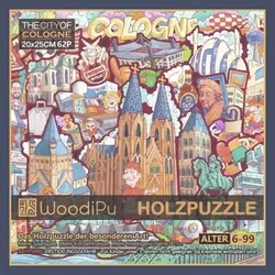 PERIC 4260739310009 Holzpuzzle Köln, ca. 20x25cm