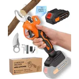 Gartenschere, Bypass-Astschere 30 mm Schnittdurchmesser mit 2000mAh Akku, SK5 Stahl Klinge Japan, Antihaft Beschichtung für Frische Äste & Zweige - Geschenke für Männer Papa Mama Frauen Weihnachten