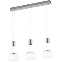 Trio LED-Pendelleuchte Madison Alu, Eisen, Stahl & Metall Silber Nickel matt