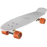 Ridge PB-27-White-Orange Skateboard, White/Orange, 69 cm