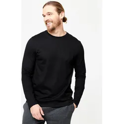 Langarmshirt Herren - 100 schwarz ultraschwarz M