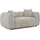 s-style möbel Couch Strukturstoff 2-Sitzer Braun